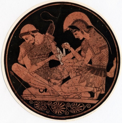 Achilles bandages Patroclus